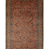 Roshan Jaal – Hand Knotted Silk Rug in Peach/Cream