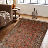 Roshan Jaal – Hand Knotted Silk Rug in Peach/Cream
