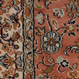 Roshan Jaal – Hand Knotted Silk Rug in Peach/Cream