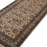 Sutradhar Trail – Hand Knotted Silk Rug in Cream/Peach