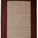 Indriya – Hand Knotted Wool Rug in Cream/Rust