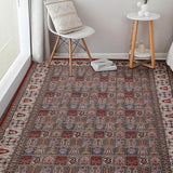 Saundarya – Hand Knotted Wool Rug in Rust/Cream