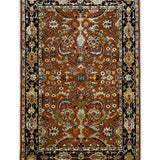 Ruhfarin – Hand Tufted Wool Rug in Rust/Black
