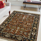 Ruhfarin – Hand Tufted Wool Rug in Rust/Black