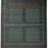 Neerjavan – Hand Knotted Wool Rug in Coral Green/Black