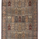 Tassavur – Hand Knotted Wool Rug in Maroon/Cream