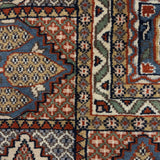 Naaz – Hand Knotted Wool Rug in Navy Blue/Red