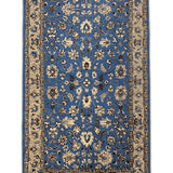 Neelam-e-Gulshan – Hand Tufted Wool Rug in Sky Blue/Beige