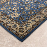 Neelam-e-Gulshan – Hand Tufted Wool Rug in Sky Blue/Beige