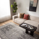 Safaid-e-Zamana – Hand Knotted Wool Rug in Grey/Beige