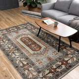 Khaak-e-Virasat – Hand Knotted Wool Rug in Grey/Brown