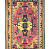Rangshala – Hand Woven Cotton Rug in Yellow/Pink