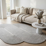 Rekhavan – Hand Tufted Wool Rug in Grey/Cream