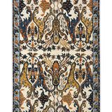 Afsar-e-Neel – Hand Knotted Wool Rug in Blue/Cream
