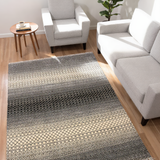 Siyahrekh – Hand Knotted Wool Rug in Black/Cream