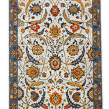 Gulnaar – Hand Knotted Wool Rug in Grey/White