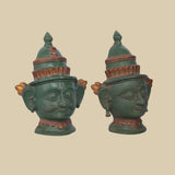 Dwara Mukha Pair – Sculpture in Brass
