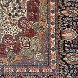 Zahra Mahal – Hand Knotted Wool Rug in Ivory/Brown