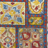 Parandaz – Chain Stitch Embroidery Cotton Rug in Cream/Red