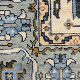 Safarnama – Hand Knotted Wool Rug in Cream/Grey