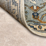 Safarnama – Hand Knotted Wool Rug in Cream/Grey