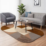 Ardhika – Hand Tufted Wool Rug in Camel Brown/Ivory