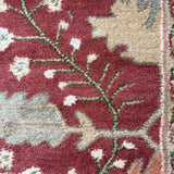 Zarminah – Hand Tufted Wool Rug in Brick Red/Olive Green