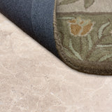 Gulzar-e-Nargis – Hand Tufted Wool Rug in Pistachio Green