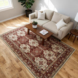 Rang-e-Gulzar – Hand Tufted Wool Rug in Red/Ivory