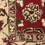 Mehr-e-Kashan – Hand Tufted Wool Rug in Brick Red/Beige