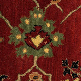 Mehr Shajar – Hand Tufted Wool Rug in Wine Red/Navy Blue