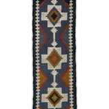 Slate Passage – Hand Woven Jute Rug in Slate Blue/White