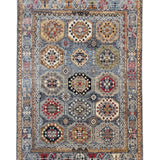 Rangrez – Hand Knotted Wool Rug in Ink Blue/Red