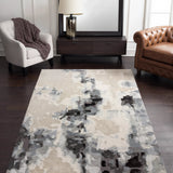 Clay Cherom – Hand Tufted Wool Rug in Light Grey/Slate Grey