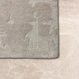 Clay Cherom – Hand Tufted Wool Rug in Light Grey/Slate Grey