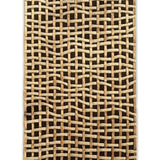 Checker Cherom – Hand Tufted Wool Rug in Chocolate Brown/Beige
