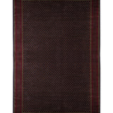 Zarqash – Hand Knotted Wool Rug in Navy Blue/Golden Brown