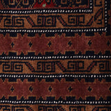 Zarrukh – Hand Knotted Wool Rug in Black/Rust