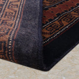 Zarrukh – Hand Knotted Wool Rug in Black/Rust