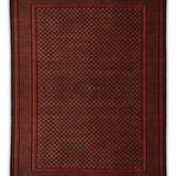 Darzaan – Hand Knotted Wool Rug in Navy Blue/Mushroom Brown