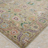 Verdanaar – Hand Knotted Wool Rug in Lime Green