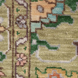 Verdanaar – Hand Knotted Wool Rug in Lime Green