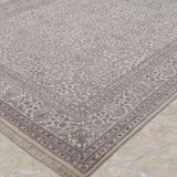 Safirya – Hand Knotted Wool Rug in Cream/Light Grey