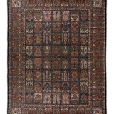 Darvaan – Hand Knotted Wool Rug in Navy Blue/Grey