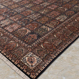 Darvaan – Hand Knotted Wool Rug in Navy Blue/Grey