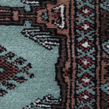 Bokhara – Hand Knotted Wool Rug in Teal/Brown