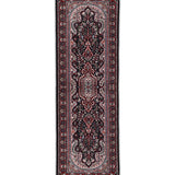 Mehrangul – Hand Knotted Wool Rug in Navy Blue/Maroon