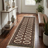 Aqsu – Hand Knotted Wool Rug in Cream/Brown