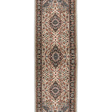 Golzarin – Hand Knotted Wool Rug in Ivory/Navy Blue