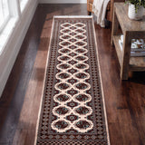 Marguzhar – Hand Knotted Wool Rug in Ivory/Maroon